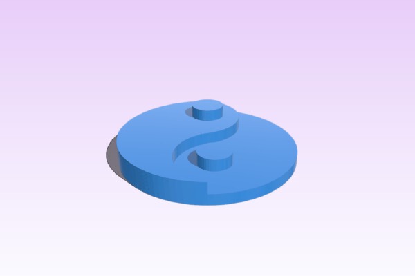Yin Yang Symbol | 3d print model