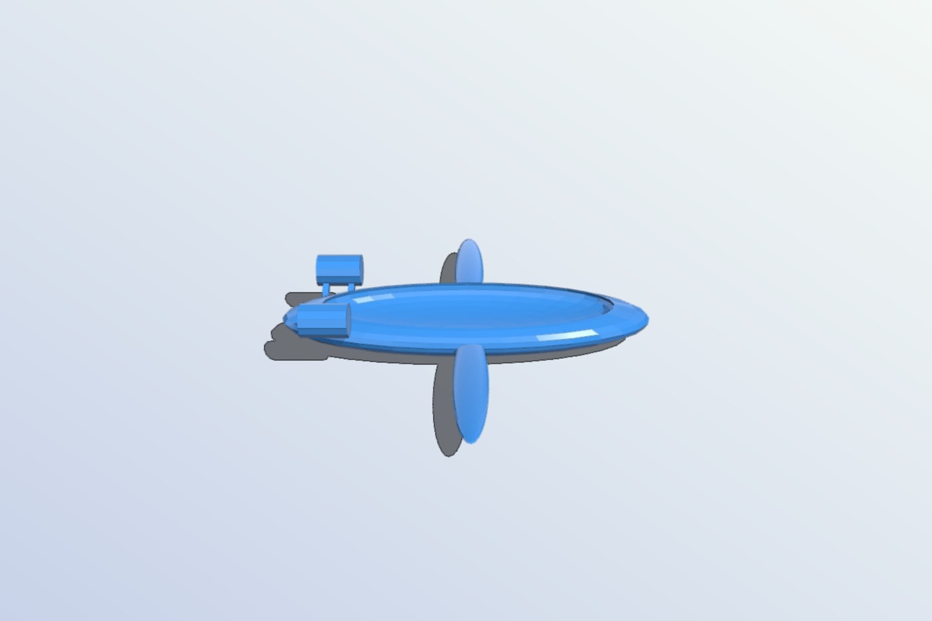 Turbine Powered Surface Gliding Boat