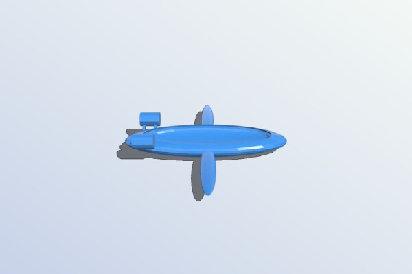 Turbine Powered Surface Gliding Boat | 3d print model