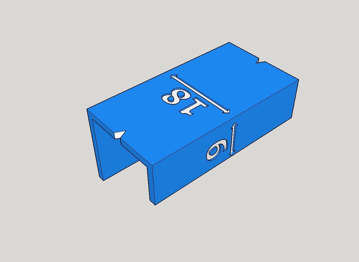 Customizable edge marking gauge