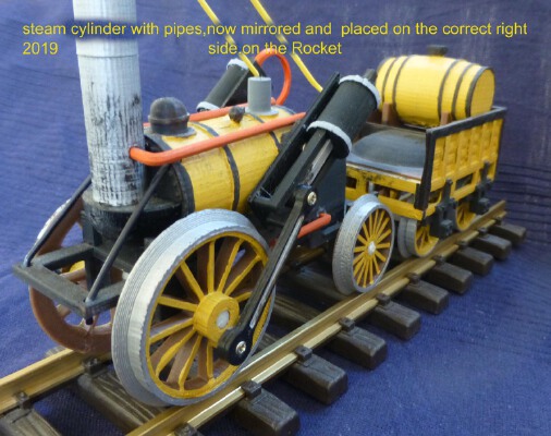 Stephenson Rocket 1:32 train | 3d print model