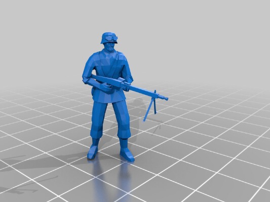 28mm German infantry | 3d print model