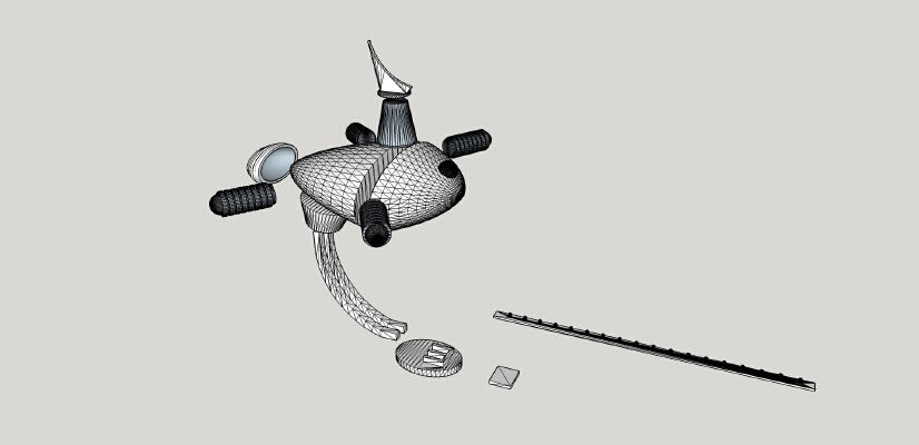 Raumpatrouille Orion Roboter Space patrol Orion robot | 3d print model