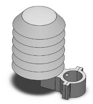 Radiation _ Weather shield for Netatmo outdoor sensor | 3d print model