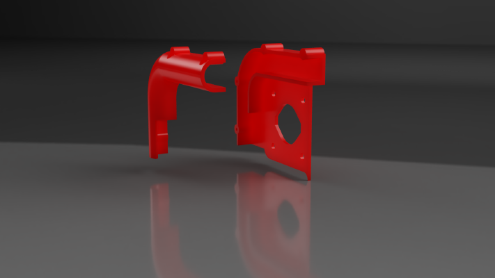 Cable duct _ tidy for BMG extruder mount | 3d print model