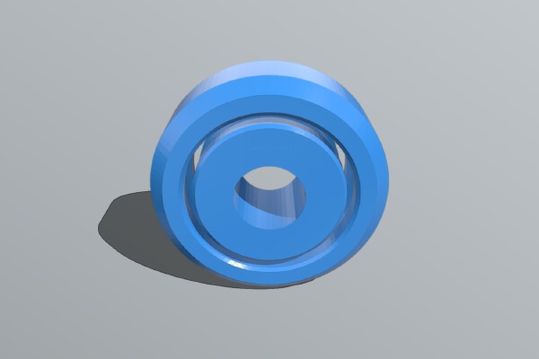 3D Printed Roller Bearing V2- One Piece | 3d print model