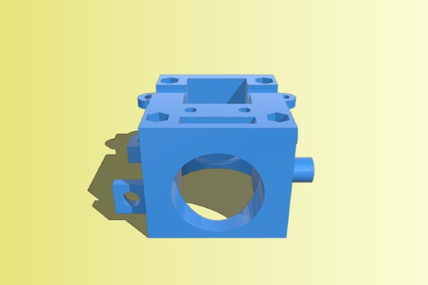 Hot-end mount for Ormerod for a Chinese E3D replika | 3d print model