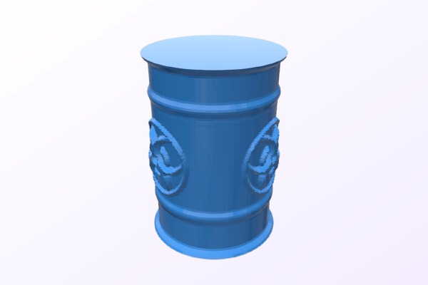 Bio waste barrel    Biohazard | 3d print model