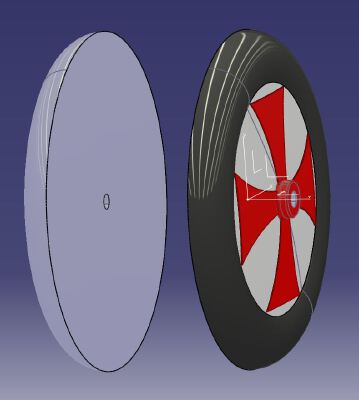 RC Retro-Aircraft wheel - Nieuport 28 | 3d print model