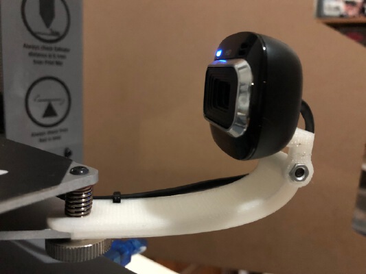Microsoft LifeCam 3000 bed mount | 3d print model