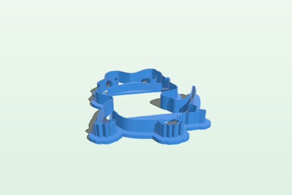 Bearded dragon cookie cutter | 3d print model