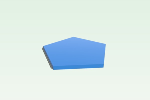 pentagon shape | 3d print model