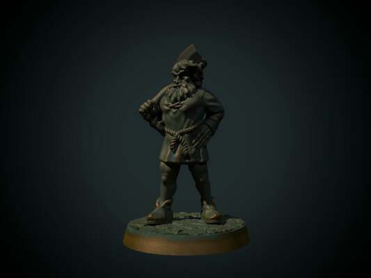 Lumberjack 28mm (supportless, FDM friendly | 3d print model
