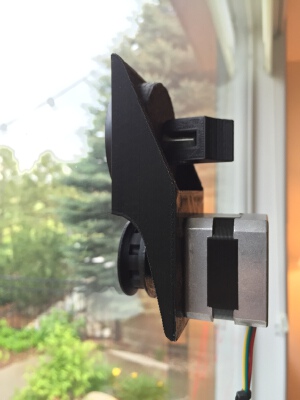 Integrated Suction Cup Glass Mount Bracket for Polargraph Stepper Motor | 3d print model