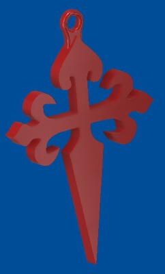 Santiago's Cross | 3d print model