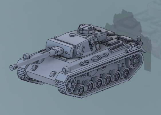 Panzerkampfwagen III Ausf. O | 3d print model