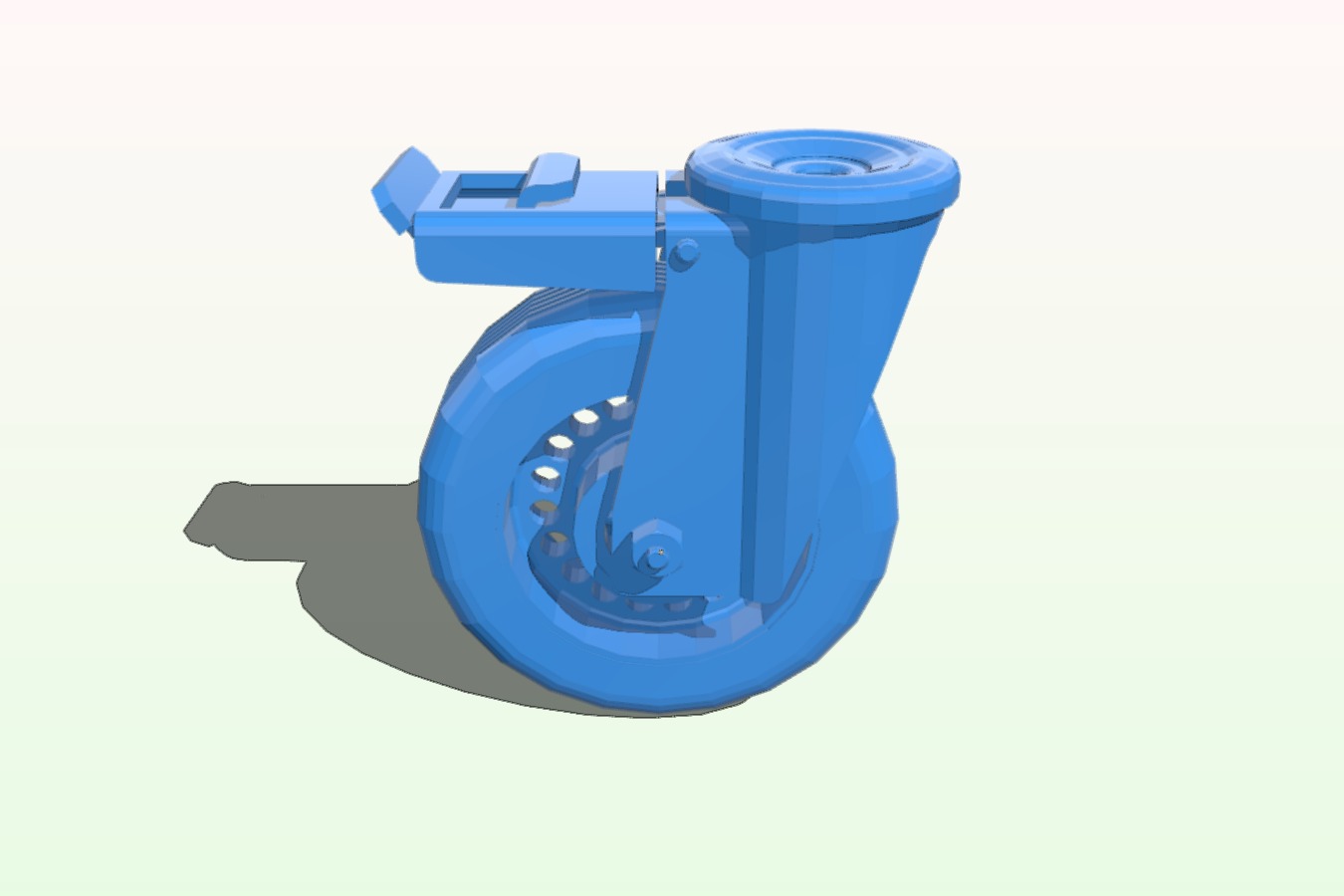 Caster 127 created in PARTsolutions software