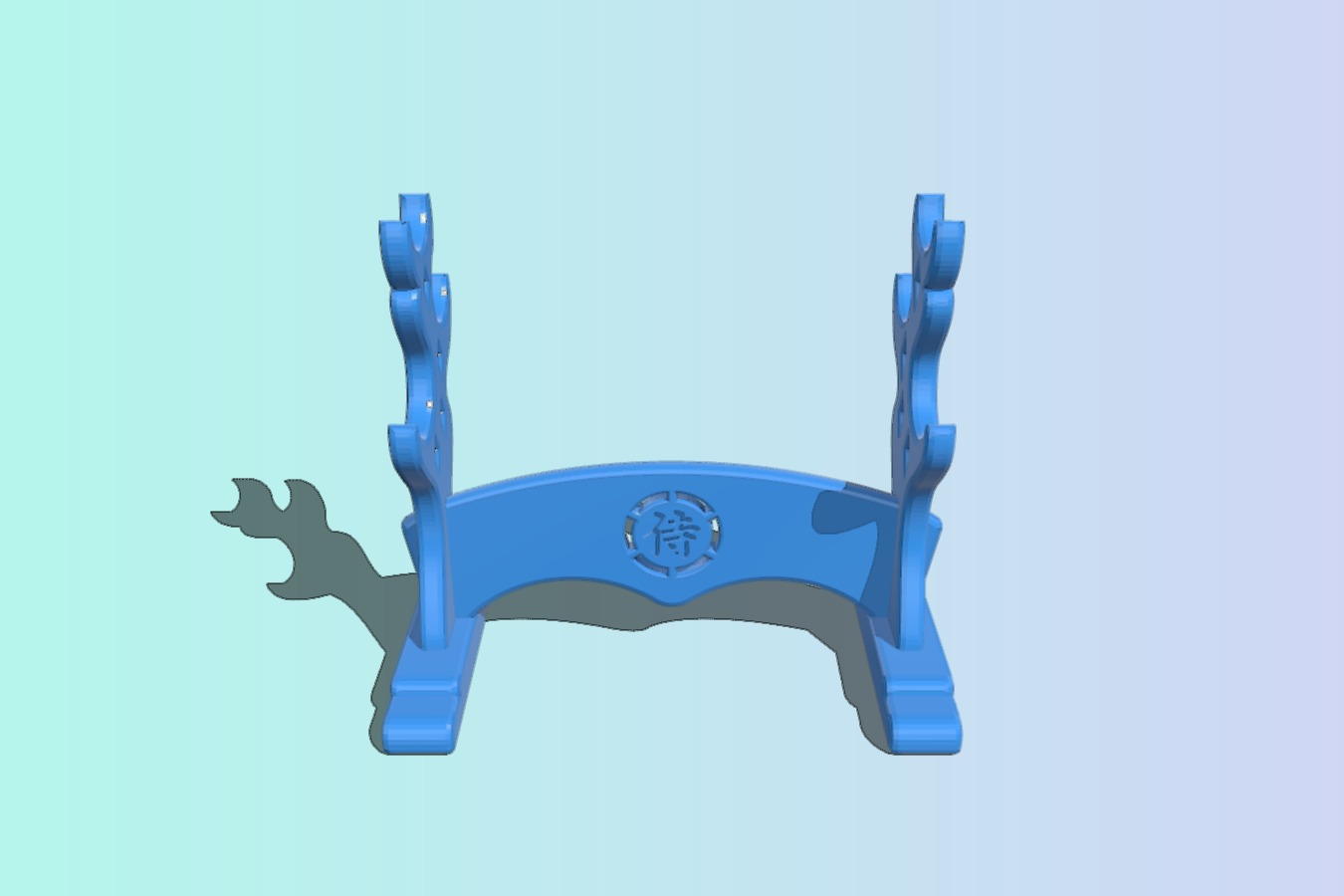 Japanese Samurai Design Pen Stand with Samurai Kanji