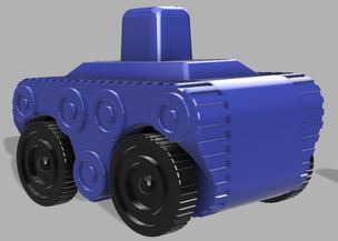 Machinder - Combattler wheel truck | 3d print model