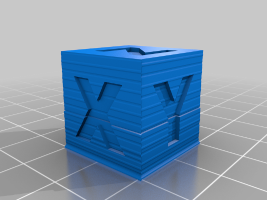 Layer Shifted Calibration Cube 20mm | 3d print model