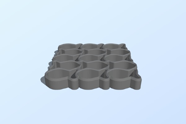 Gold Fish Cracker Cutout | 3d print model