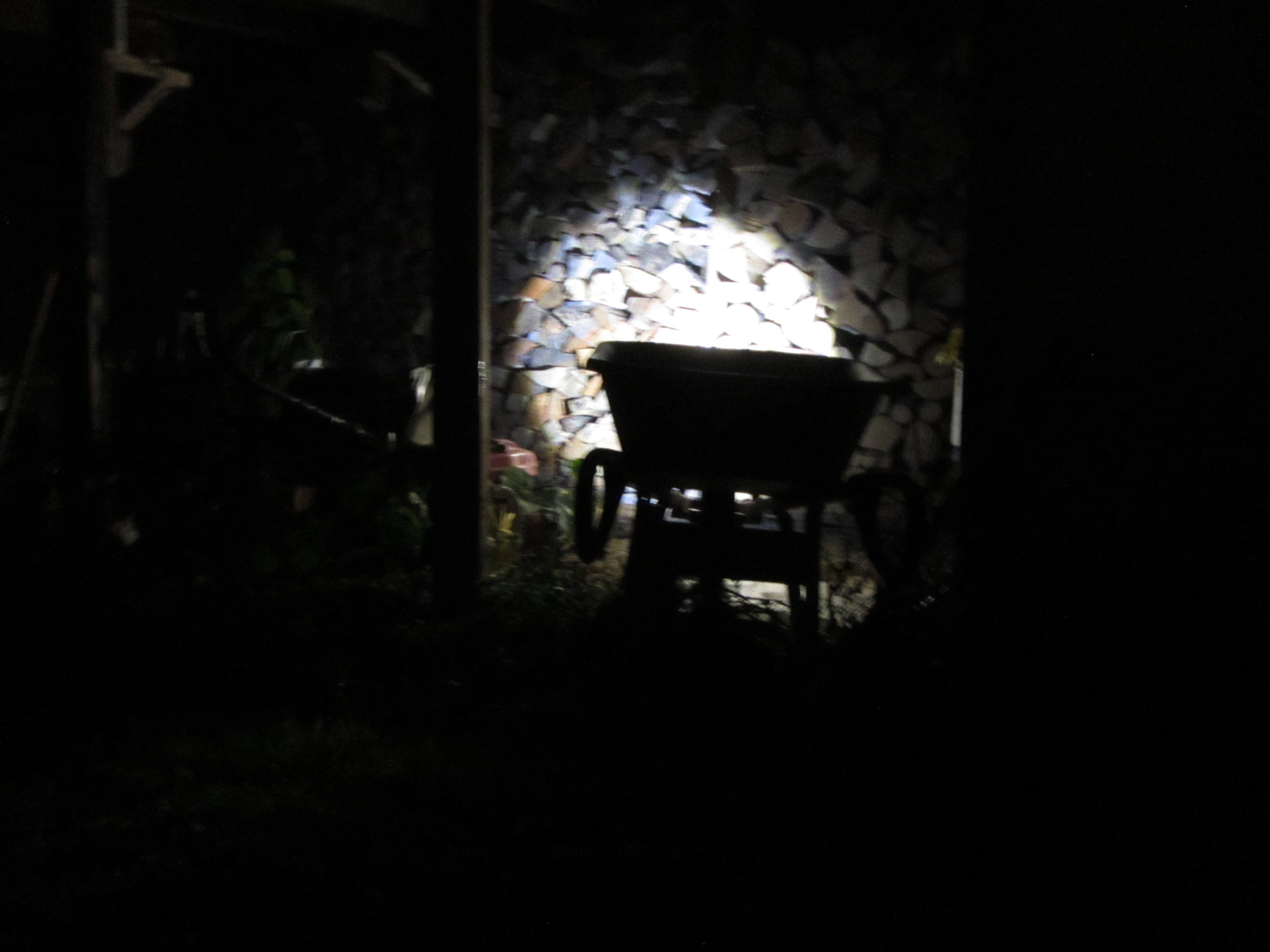 Wheelbarrow Headlight Using Eveready 6V Flashlight Guts