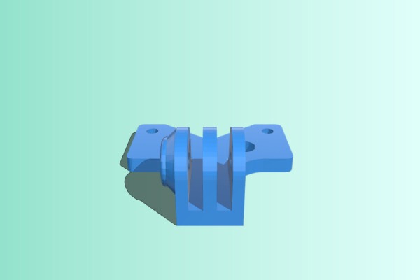 Bebop 2 GoPro mount+ | 3d print model