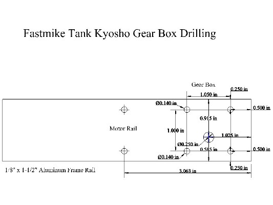 Tank updated Gear Cases for Kyosho RF006 worm gear set | 3d print model