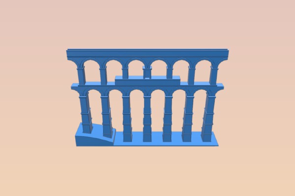 Aqueduct of Segovia – Spain | 3d print model