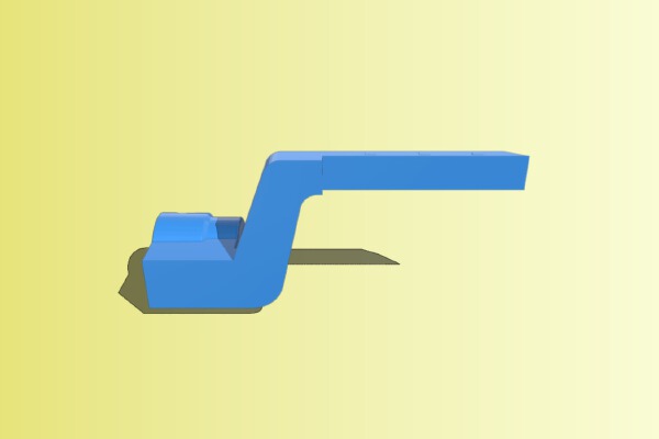 Winkliger Absaugstutzen für BOSCH GST Stichsaege _ Vacuum cleaner adapter for BOSCH GST jigsaw | 3d print model