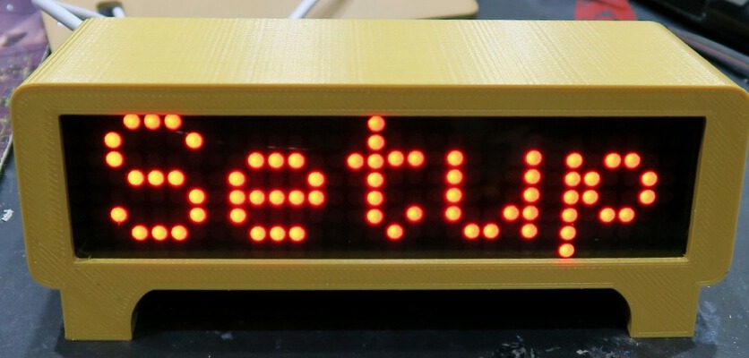 ESP8266 Matrix Display Case | 3d print model