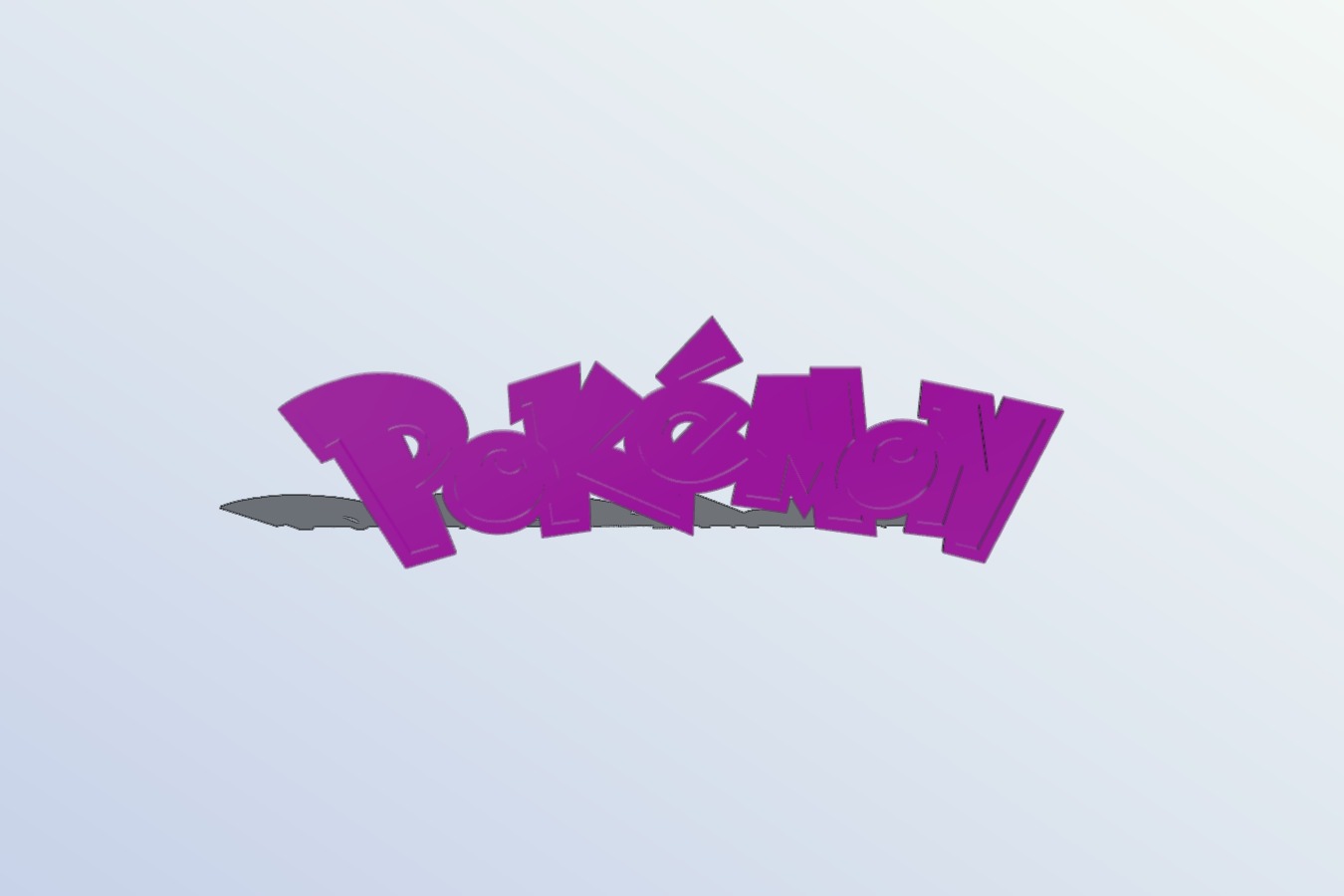 Pokémon Logo 3D