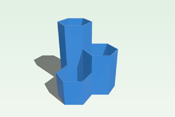 Just a simple Honeycomb_Hexagon Desk Organizer | 3d print model