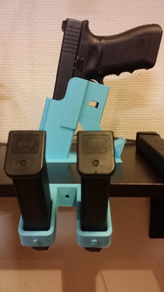 Glock 17 Magazine Wall_table holder (should fit all 9mm)