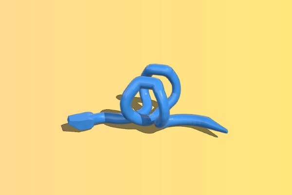Snake Ear Cuff | 3d print model