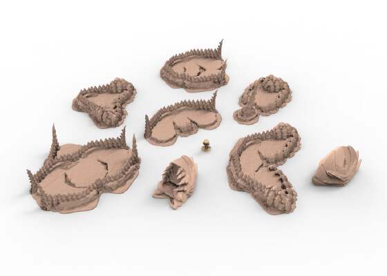 tyty tyran tyranid 40k starship trooper notable small terrain remix Part 19 | 3d print model