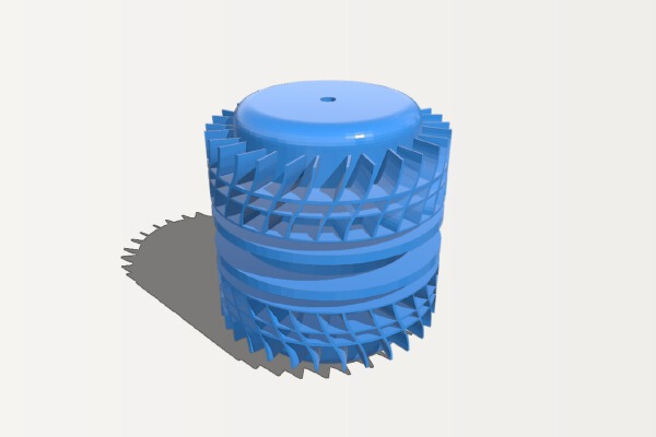 A cake decoration roller stamp tool | 3d print model