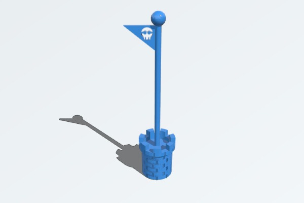 Flag Mario Bros | 3d print model
