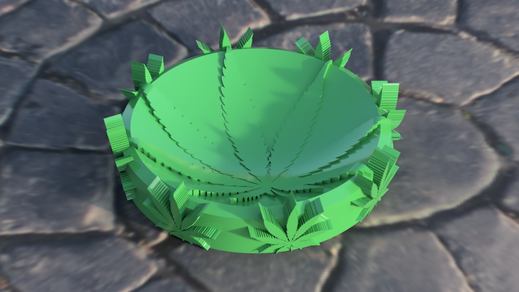 POT LEAF ASHTRAYS