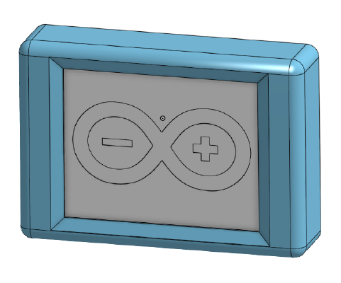 Adafruit 2.8" TFT LCD Enclosure with GoPro mount | 3d print model