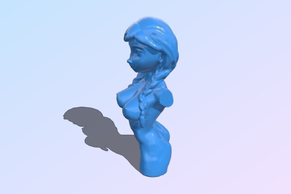 Miss Anna bust | 3d print model