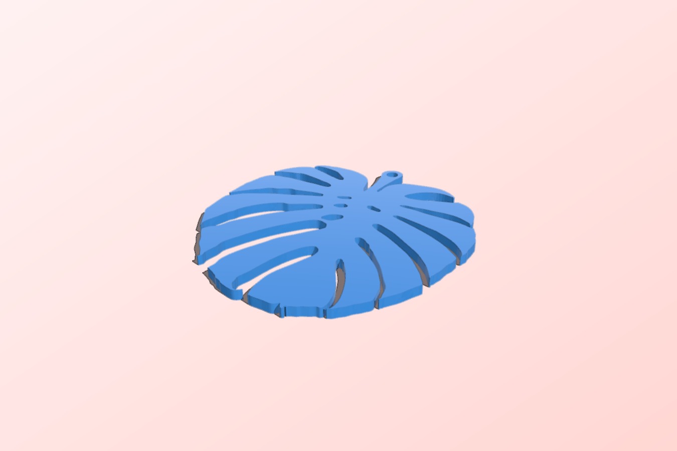 Monstera Deliciosa Leaf Earring or ornament