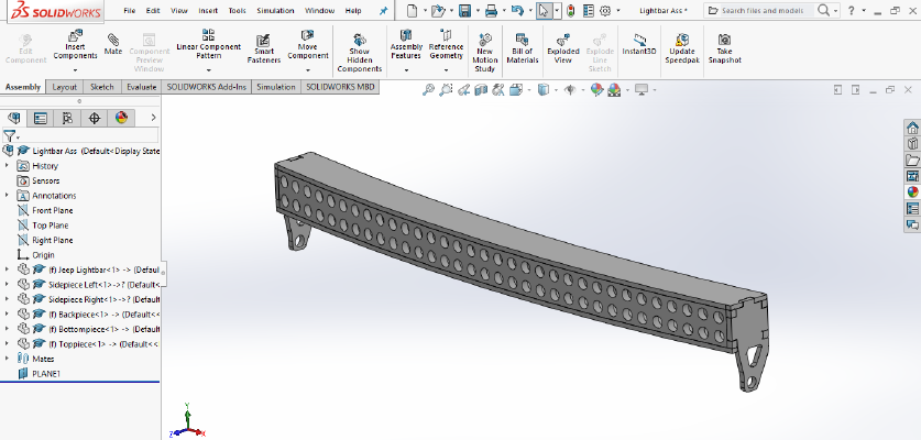 1_10 RC Lightbar | 3d print model
