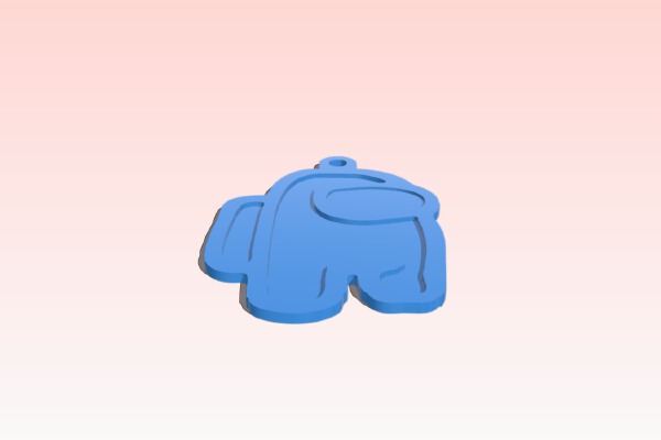Among Us keychain | 3d print model