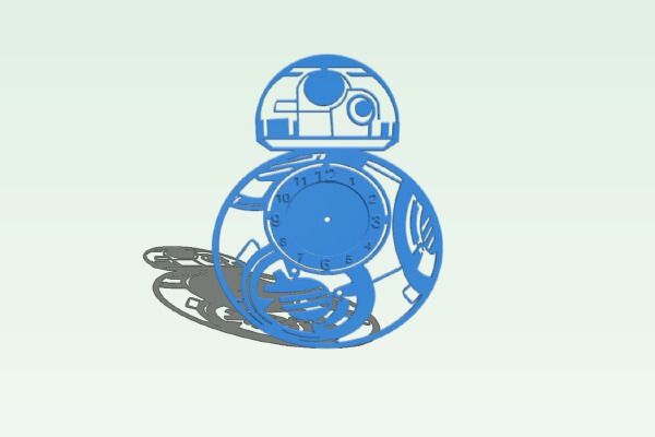 BB8 Clock wall | 3d print model
