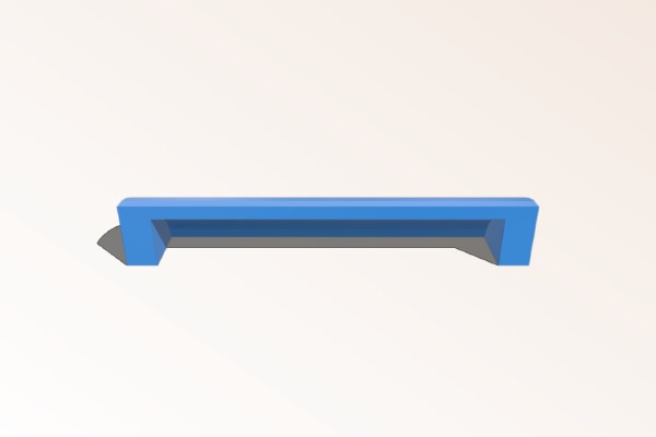 Curved Dresser Handle | 3d print model