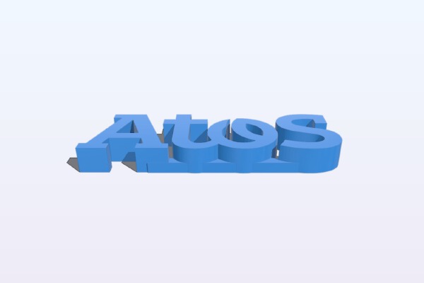 Atos logo | 3d print model