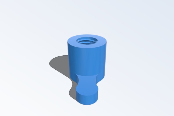 RIDGED ShopVac Filter Nut | 3d print model