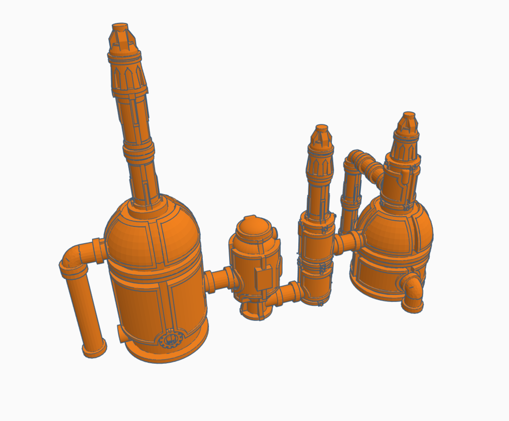 Low Poly Sector Mechanicus for EPIC