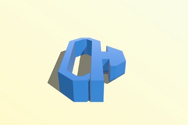 Twist in cable clamp 3030 | 3d print model
